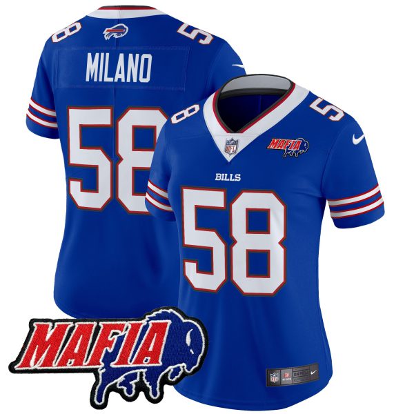 Women's Buffalo Bills 2024 Bills Mafia Patch Vapor Limited Jersey - All Stitched - Image 5