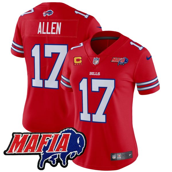 Women's Buffalo Bills 2024 Bills Mafia Patch Vapor Limited Jersey - All Stitched - Image 9