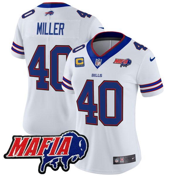 Women's Buffalo Bills 2024 Bills Mafia Patch Vapor Limited Jersey - All Stitched - Image 20