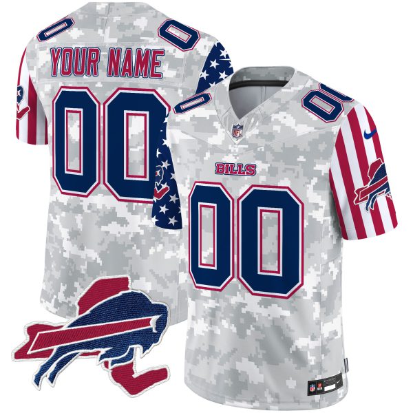 Bills American Style Vapor Limited Custom Jersey V2 - All Stitched - Image 4