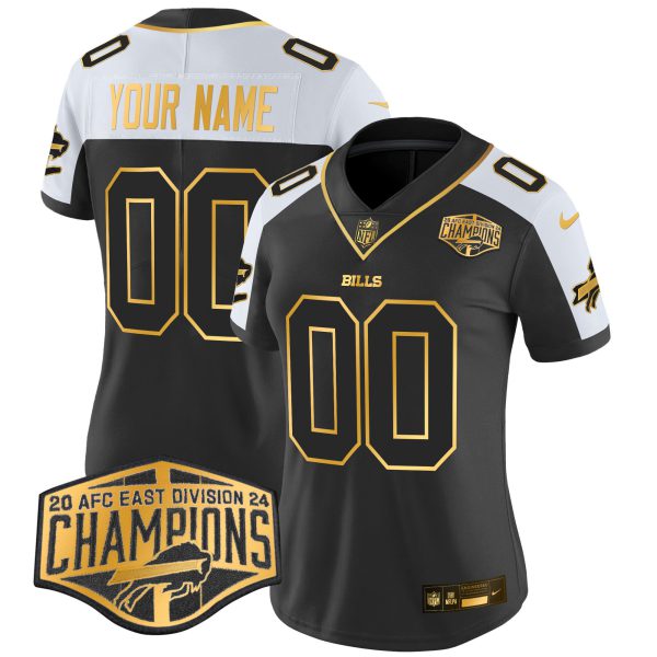 Bills 2024 AFC East Division Champions Gold Vapor Limited Custom Jersey - All Stitched - Image 5