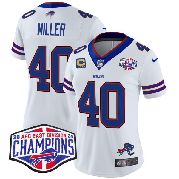 Women's Bills 2024 AFC East Division Champions Vapor Limited Jersey - All Stitched - Image 19