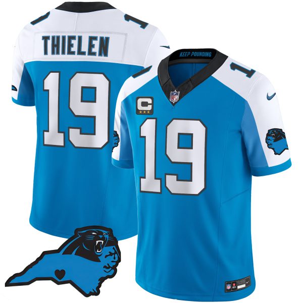 Men's Panthers Vapor Limited Jersey - Carolina Patch - All Stitched - Image 11