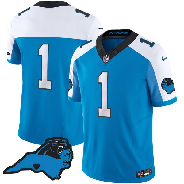 Men's Panthers Vapor Limited Jersey - Carolina Patch - All Stitched - Image 14