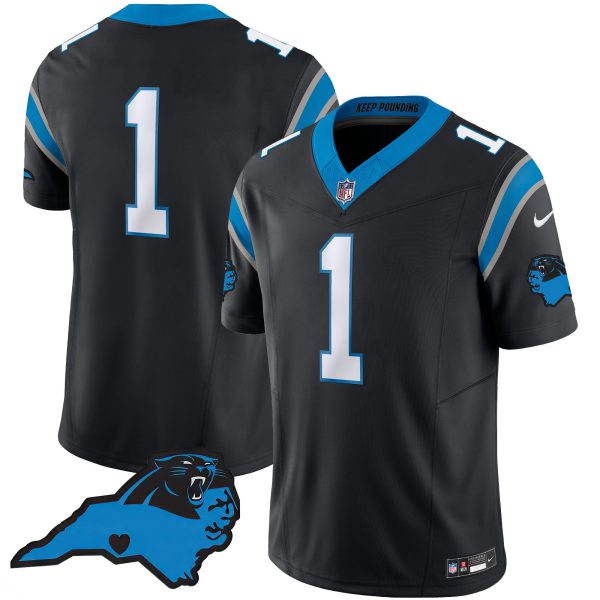 Men's Panthers Vapor Limited Jersey - Carolina Patch - All Stitched - Image 21