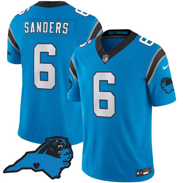 Men's Panthers Vapor Limited Jersey - Carolina Patch - All Stitched - Image 24