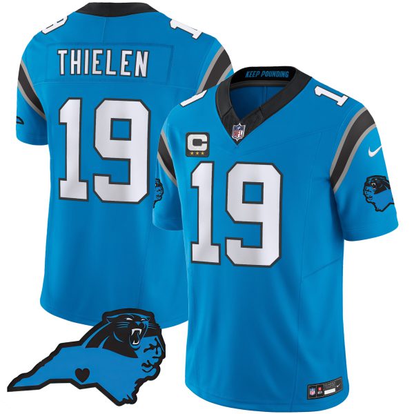 Men's Panthers Vapor Limited Jersey - Carolina Patch - All Stitched - Image 25