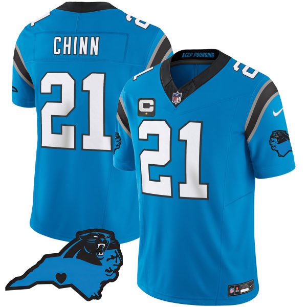 Men's Panthers Vapor Limited Jersey - Carolina Patch - All Stitched - Image 26