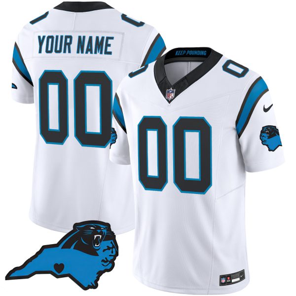 Panthers Vapor Limited Custom Jersey - Carolina Patch - All Stitched - Image 5