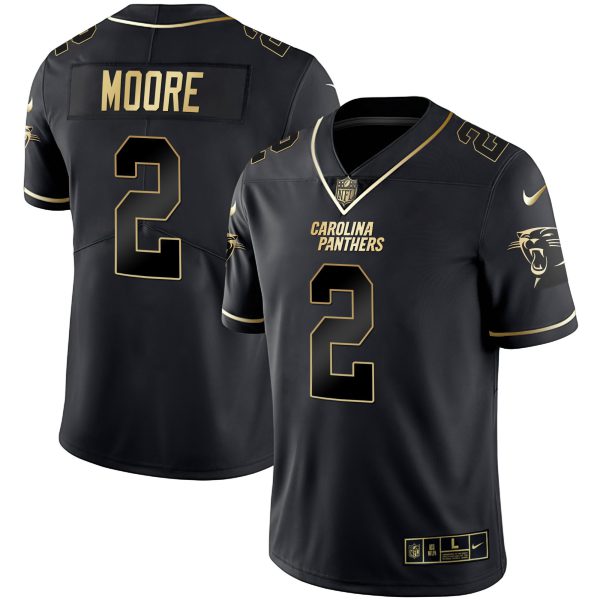 Men's Carolina Panthers Black Gold & White Gold Vapor Limited Jersey - All Stitched - Image 11