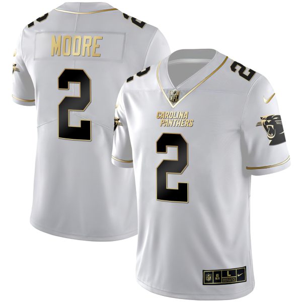 Men's Carolina Panthers Black Gold & White Gold Vapor Limited Jersey - All Stitched - Image 18