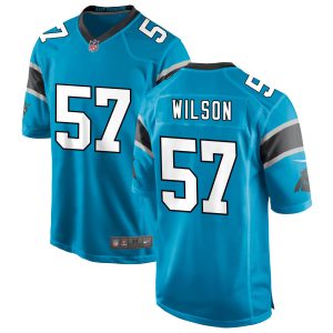 Damien Wilson Carolina Panthers Blue Jersey - All Stitched