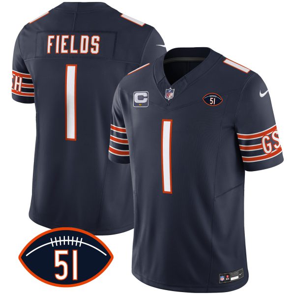 Men's Bears Dick Butkus Patch GSH Vapor Jersey - All Stitched - Image 8