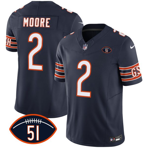 Men's Bears Dick Butkus Patch GSH Vapor Jersey - All Stitched - Image 10