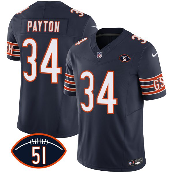 Men's Bears Dick Butkus Patch GSH Vapor Jersey - All Stitched - Image 11