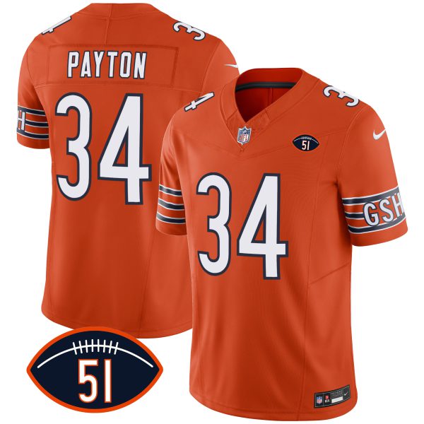 Men's Bears Dick Butkus Patch GSH Vapor Jersey - All Stitched - Image 23