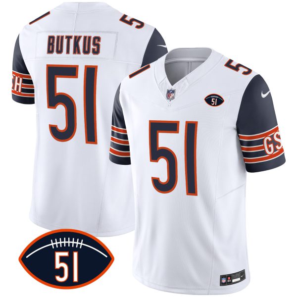 Men's Bears Dick Butkus Patch GSH Vapor Jersey - All Stitched - Image 25