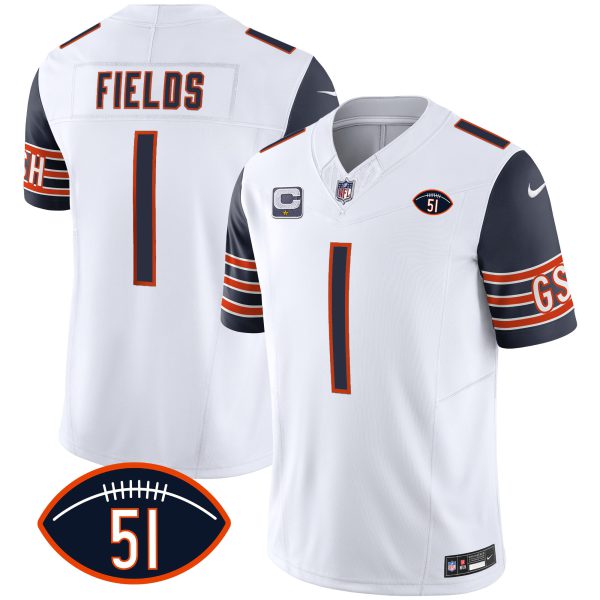 Men's Bears Dick Butkus Patch GSH Vapor Jersey - All Stitched - Image 26