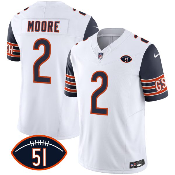 Men's Bears Dick Butkus Patch GSH Vapor Jersey - All Stitched - Image 28