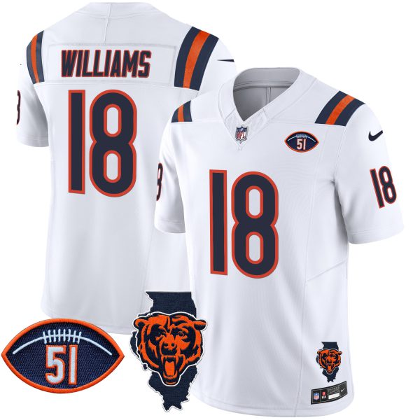 Men's Bears Illinois Patch Vapor Limited Jersey V2 - All Stitched - Image 8