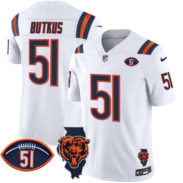Men's Bears Illinois Patch Vapor Limited Jersey V2 - All Stitched - Image 9