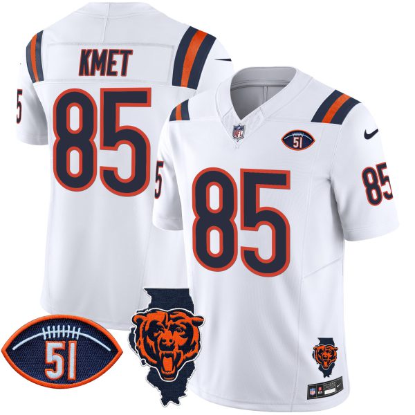 Men's Bears Illinois Patch Vapor Limited Jersey V2 - All Stitched - Image 14
