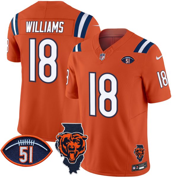 Men's Bears Illinois Patch Vapor Limited Jersey V2 - All Stitched - Image 15