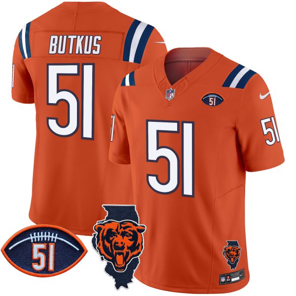 Men's Bears Illinois Patch Vapor Limited Jersey V2 - All Stitched - Image 16