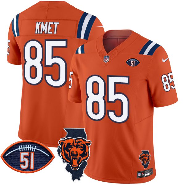 Men's Bears Illinois Patch Vapor Limited Jersey V2 - All Stitched - Image 21