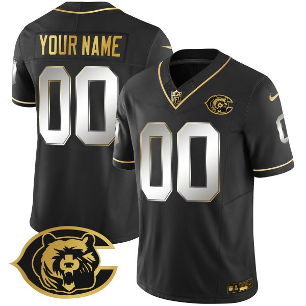 Bears Throwback Gold Vapor Custom Jersey - All Stitched - Image 2