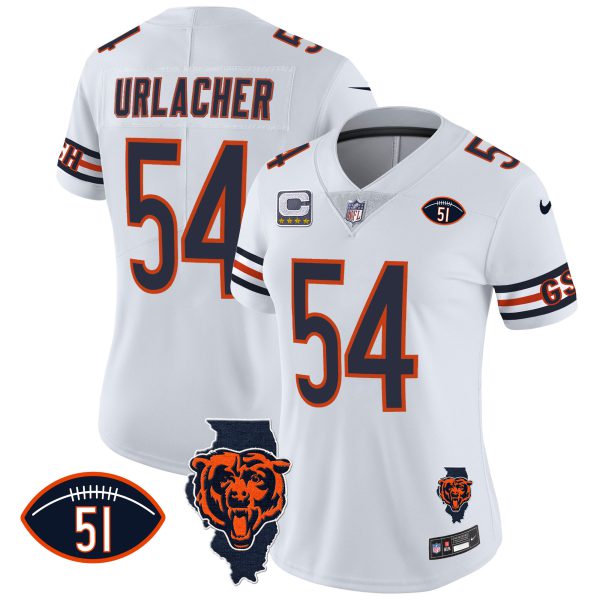 Women's Bears Illinois Patch Vapor Jersey - All Stitched - Image 15