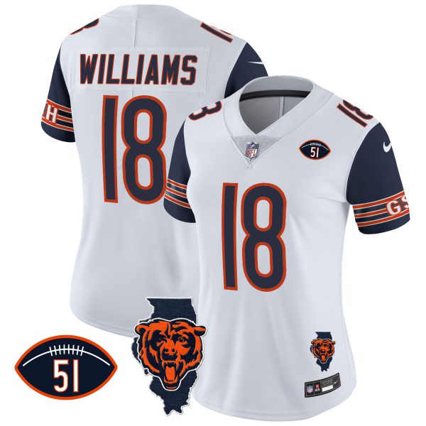 Women's Bears Illinois Patch Vapor Jersey - All Stitched - Image 25