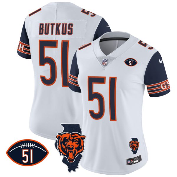 Women's Bears Illinois Patch Vapor Jersey - All Stitched - Image 26