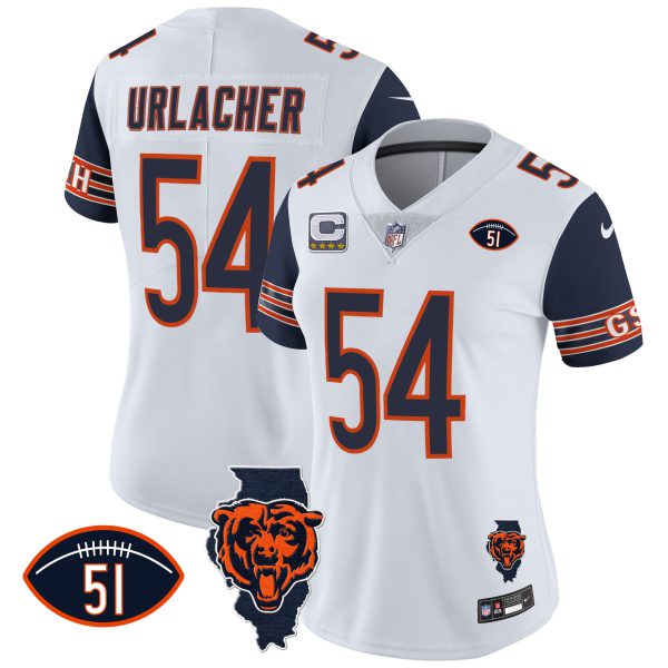 Women's Bears Illinois Patch Vapor Jersey - All Stitched - Image 27