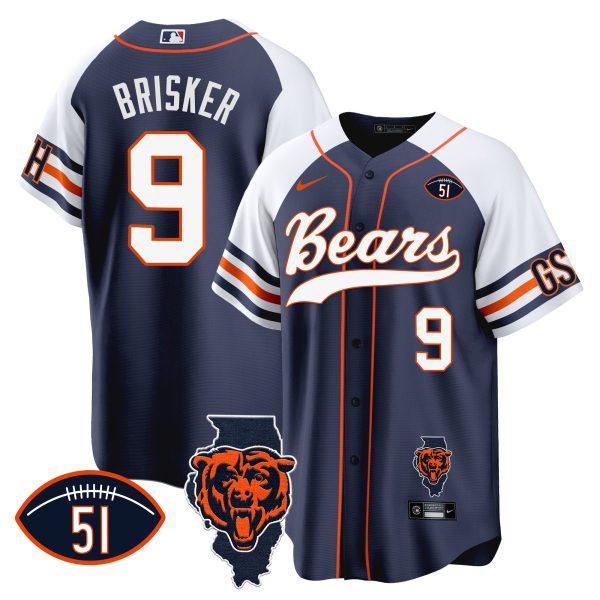 Men's Bears Illinois Patch Baseball Jersey - All Stitched - Image 4