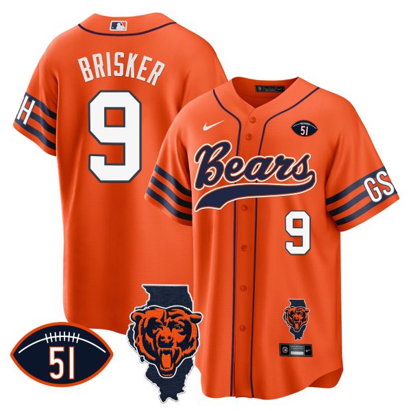 Men's Bears Illinois Patch Baseball Jersey - All Stitched - Image 25