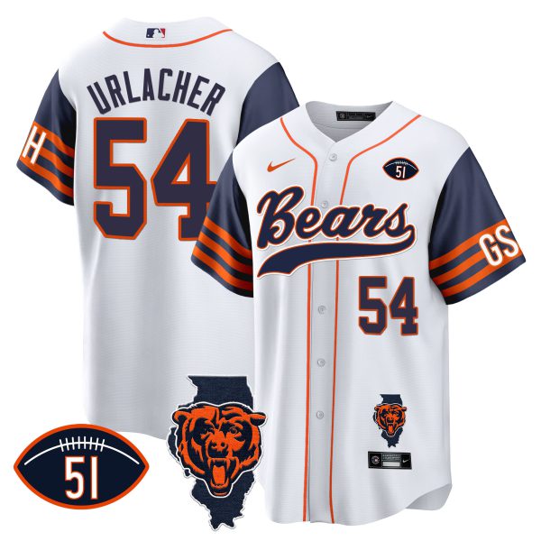 Men's Bears Illinois Patch Baseball Jersey - All Stitched - Image 30