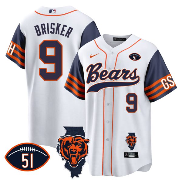 Men's Bears Illinois Patch Baseball Jersey - All Stitched - Image 32