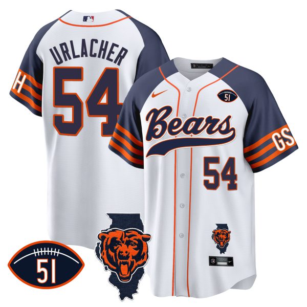 Men's Bears Illinois Patch Baseball Jersey - All Stitched - Image 37
