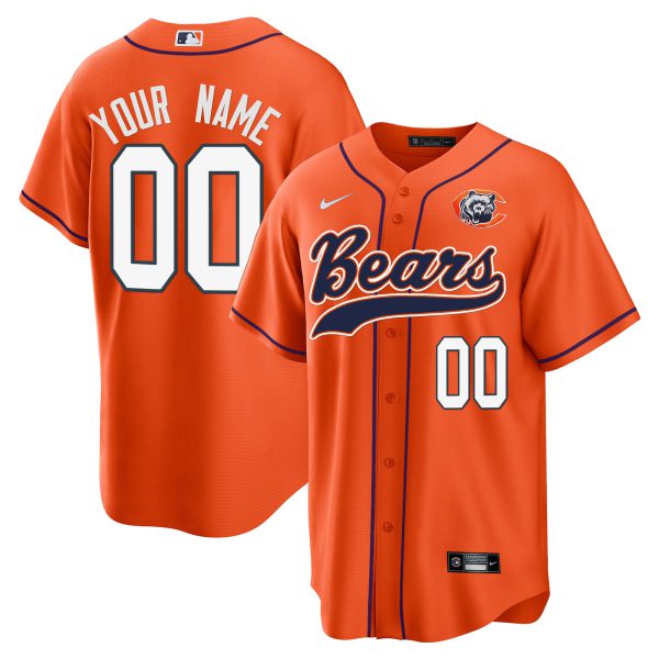 Bears Throwback Baseball Custom Jersey - All Stitched - Image 4