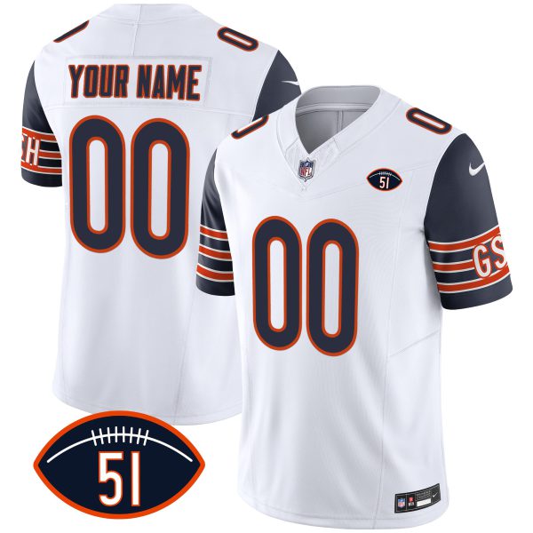 Bears Dick Butkus Patch GSH Vapor Custom Jersey - All Stitched - Image 5