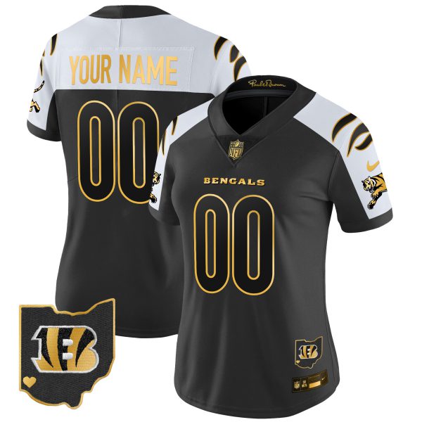 Bengals 2024 Gold Vapor Limited Custom Jersey - All Stitched - Image 5
