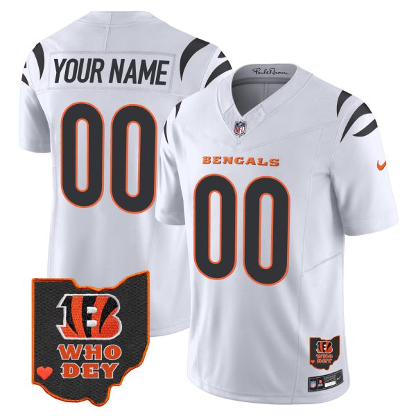 Bengals Ohio Patch Vapor Limited Custom Jersey V2 - All Stitched - Image 2