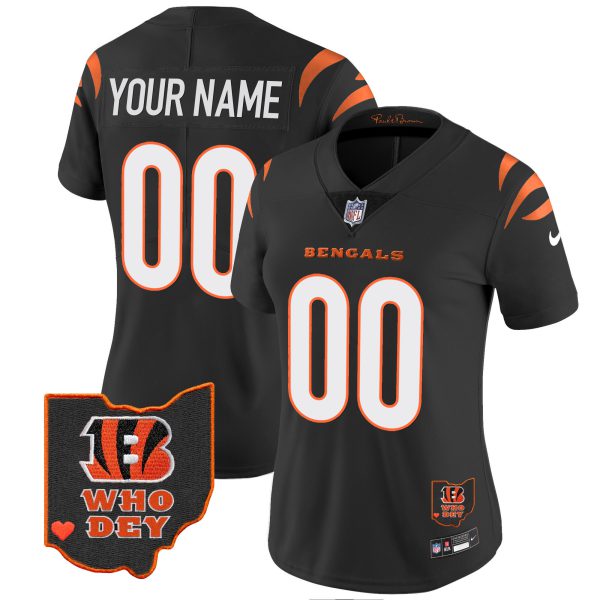 Bengals Ohio Patch Vapor Limited Custom Jersey V2 - All Stitched - Image 8