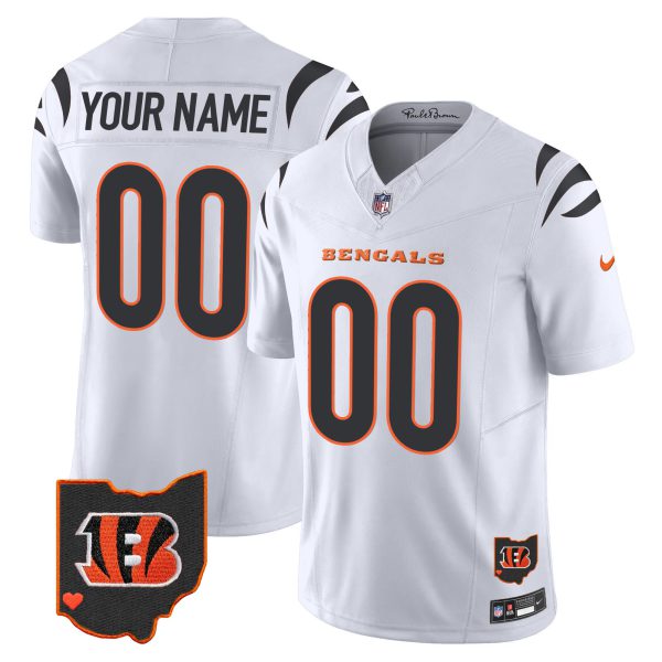 Bengals Ohio Patch Vapor Limited Custom Jersey - All Stitched - Image 2