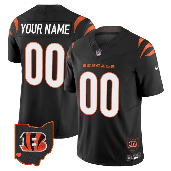 Bengals Ohio Patch Vapor Limited Custom Jersey - All Stitched - Image 3