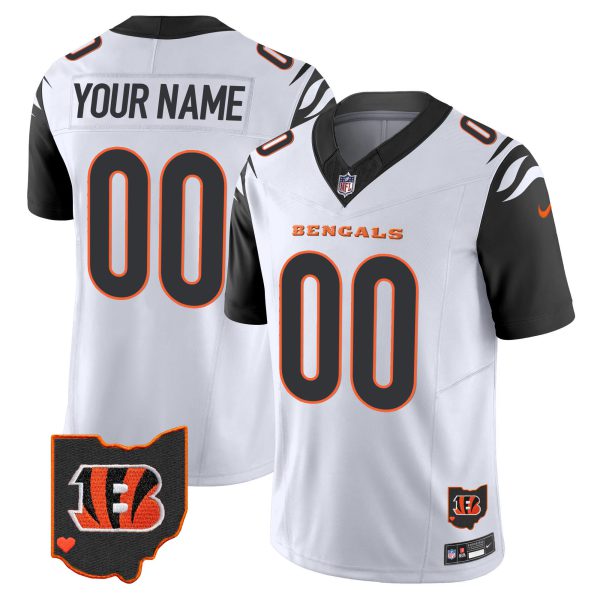 Bengals Ohio Patch Vapor Limited Custom Jersey - All Stitched - Image 5