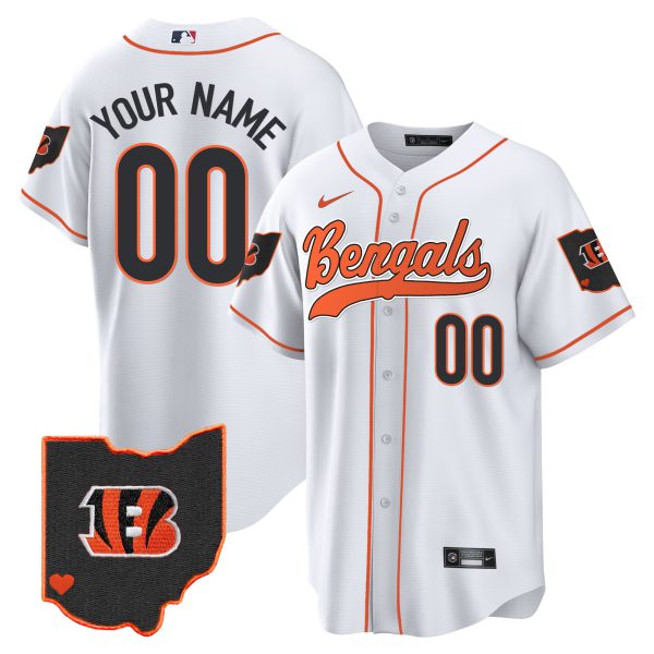 Bengals Ohio Patch Baseball Custom Jersey - All Stitched - Image 2