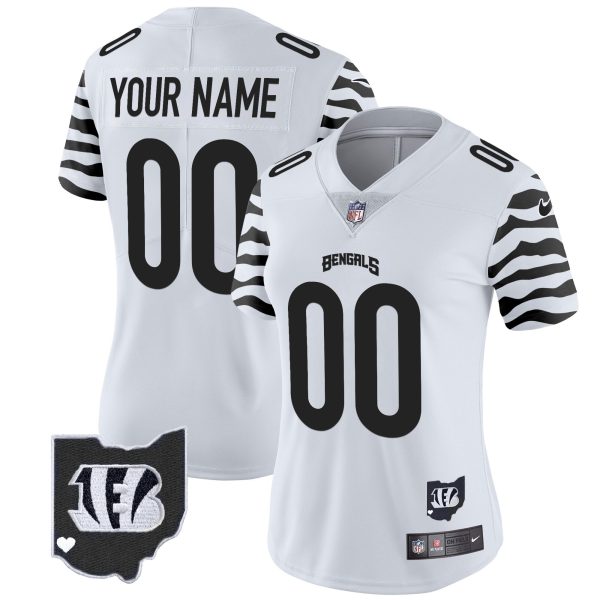 Bengals Stripes Vapor Limited Custom Jersey - All Stitched - Image 4