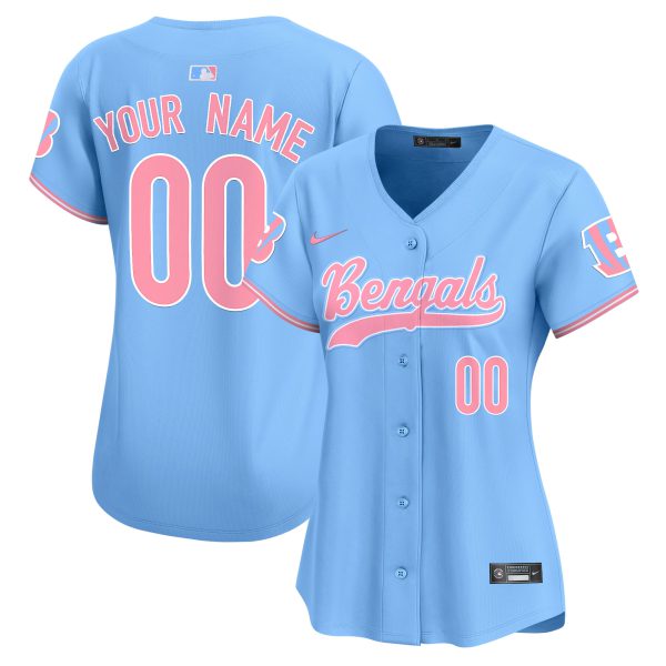 Bengals Bubblegum Pink Vapor Premier Limited Custom Jersey - All Stitched - Image 7